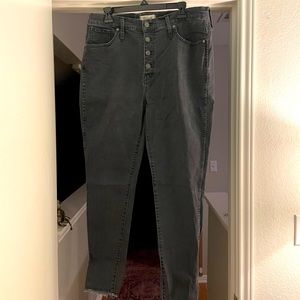 Madewell black 10” skinny jeans